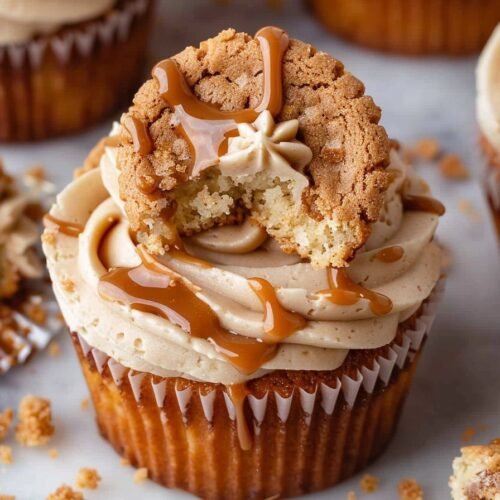 Biscoff Cupcakes recipe card