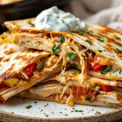Keto Chicken Quesadilla recipe card