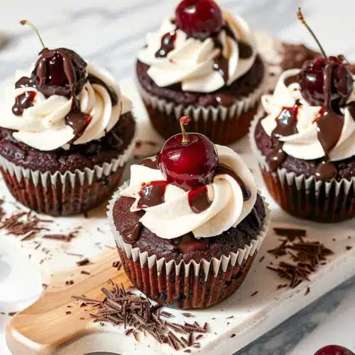 Black Forest Cupcakes recipe card