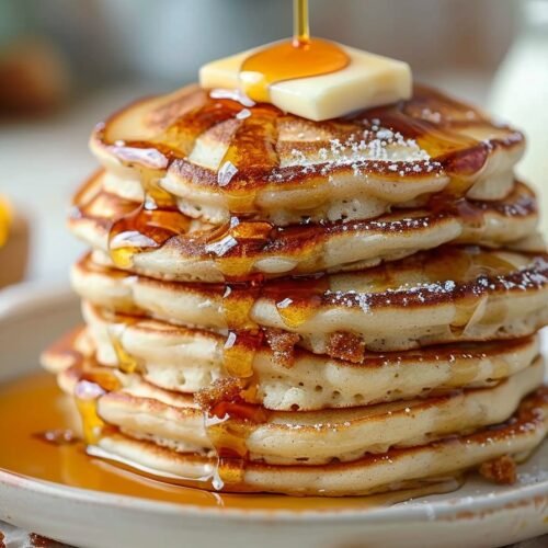 Mouthwatering Cinnamon Roll Cottage Cheese Pancakes recipe card