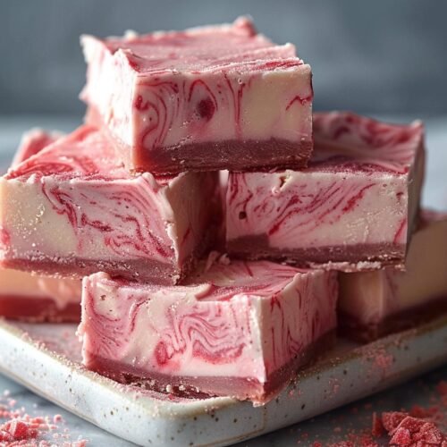 Creamy 5 Ingredient Strawberry Fudge That Melts in Your Mouth recipe card