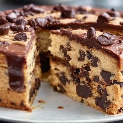 Cookie Dough Cake recipe card