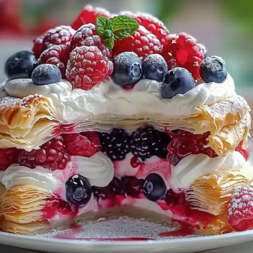 Exquisite Berry Cream Pastry Cake: Indulgent Bliss Awaits You recipe card
