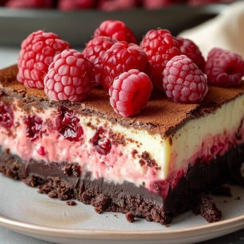Himbeer-Brownie-Cheesecake: Ein Genuss für jeden Anlass! recipe card