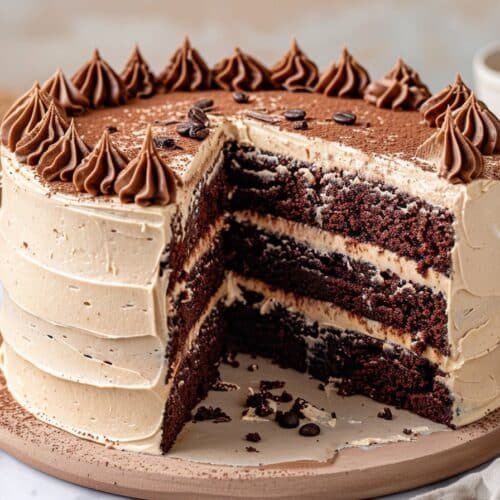 Coffee Chocolate Cake recipe card