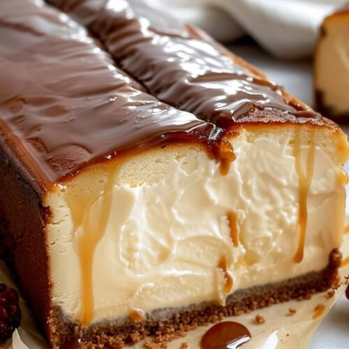 Indulgent Burnt Basque Cheesecake in a Loaf Pan You'll Love recipe card
