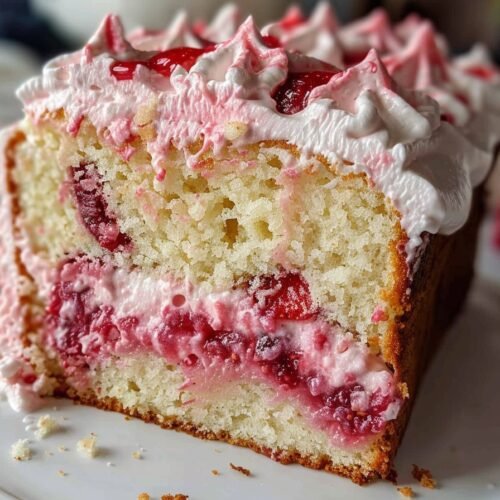 Amazing Homemade Strawberry Italian Cream Pound Cake recipe card