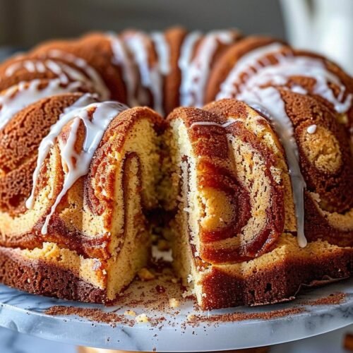 Cinnamon Swirl Bundt Cake recipe card
