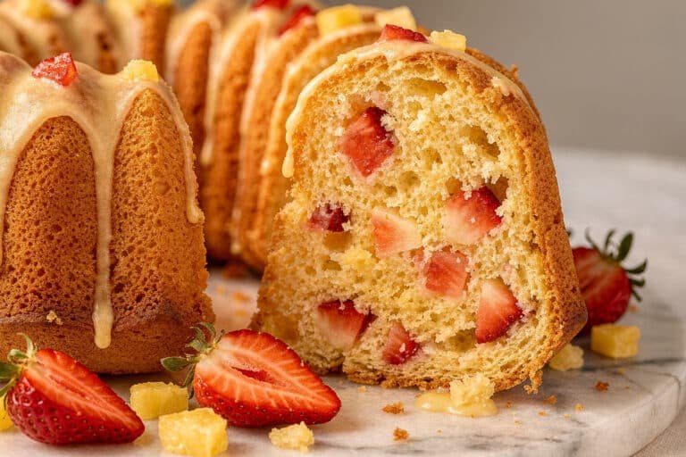 Strawberry Pineapple Pound Cake featured image