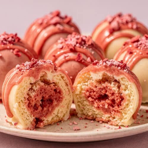 Strawberry Shortcake Truffles Sweet Valentines Day Gift Idea featured image