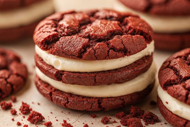 Ultimate Red Velvet Cookie Sandwiches with Cream Cheese Filling featured image
