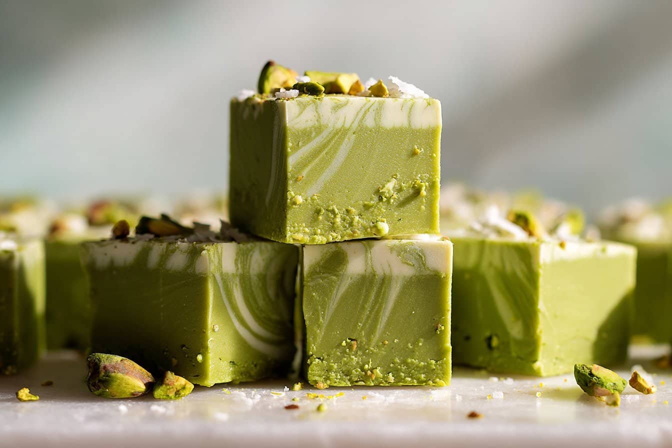 Matcha Fudge recipe card image