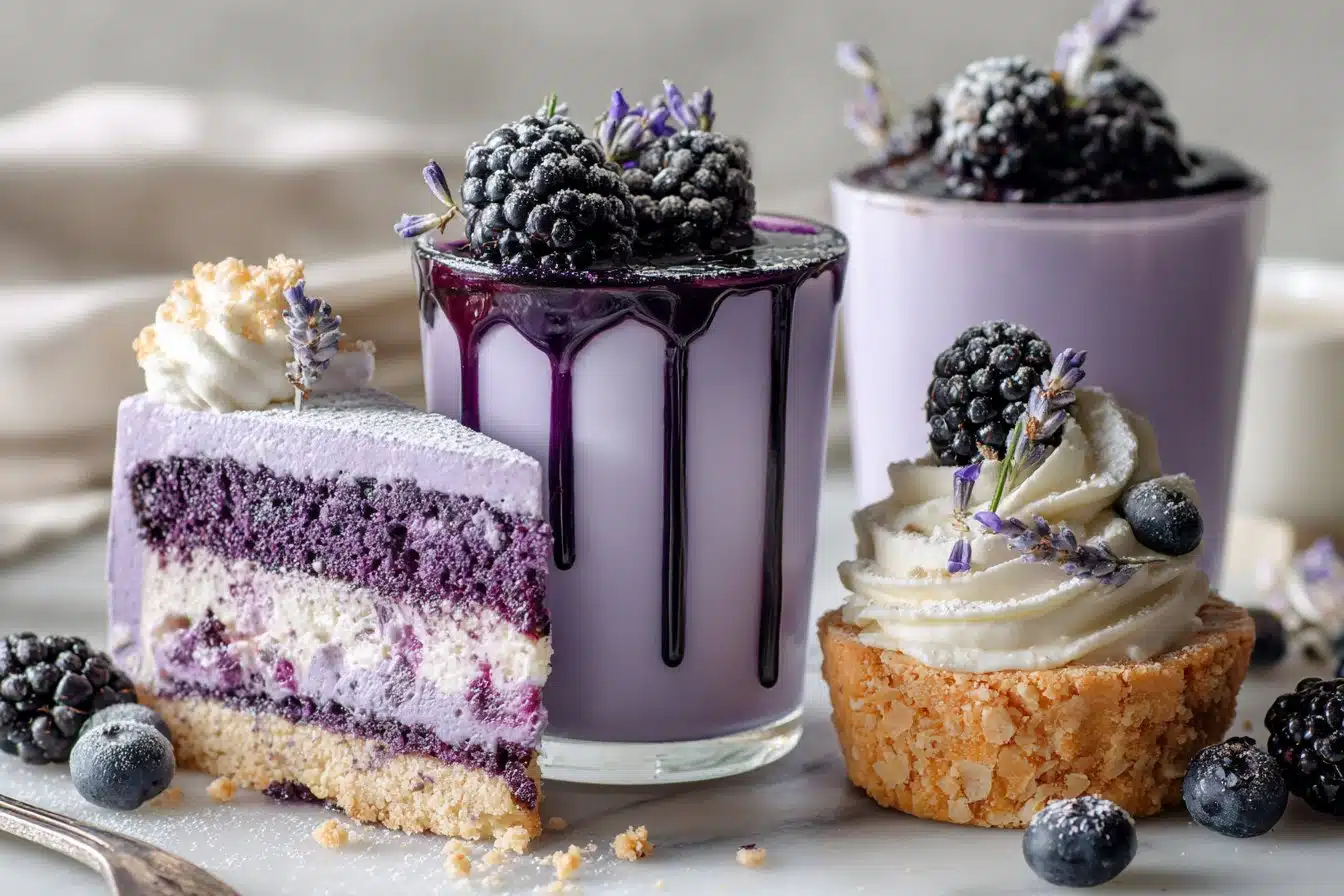 Purple Desserts Ideas for an Elegant Tea Party recipe card image