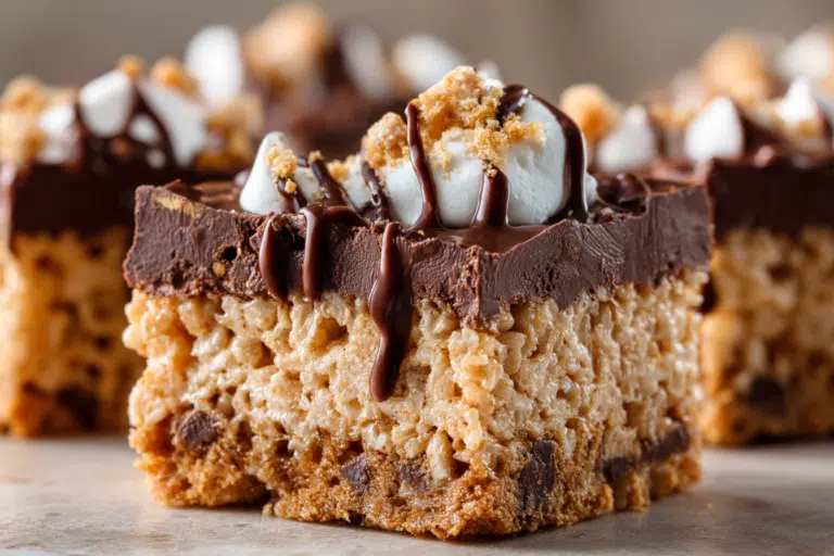 Peanut Butter Rice Krispie Treats Easy No Bake Recipe featured image