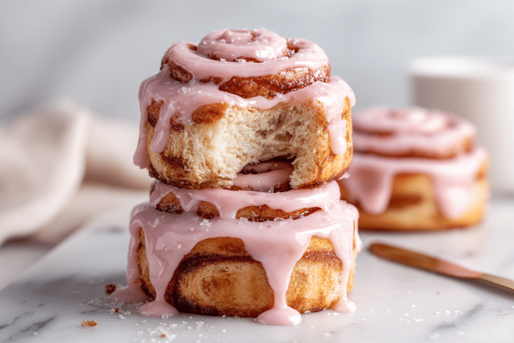 Irresistible Pink Cinnamon Rolls with Sweet Vanilla Glaze featured image