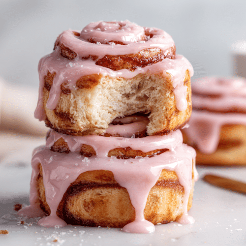 Irresistible Pink Cinnamon Rolls with Sweet Vanilla Glaze featured image