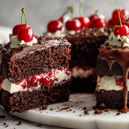 Chocolate Cake with Cherry Pie Filling Recipe from Scratch featured image