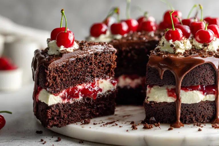 Chocolate Cake with Cherry Pie Filling Recipe from Scratch featured image