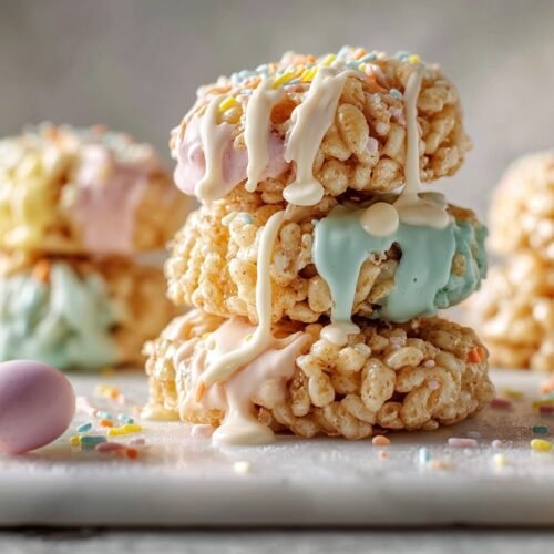 Rice Krispies Easter Egg Treats recipe card image