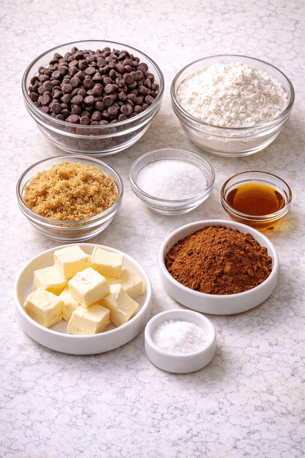 Chocolate Thumbprint Cookies with Soft Fudgy Centers ingredients image