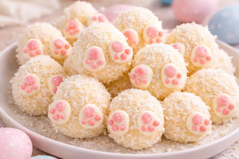 Easter Bunny Coconut Tails Recipe with Fluffy Marshmallow