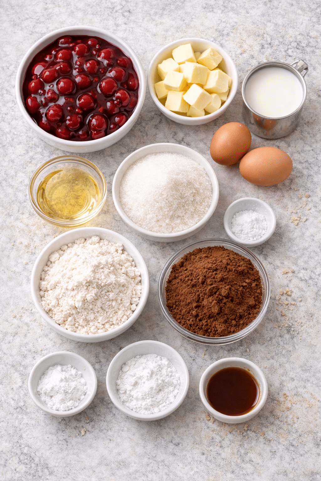 Chocolate Cake with Cherry Pie Filling Recipe from Scratch Ingredients Chocolate Cake with Cherry Pie Filling Recipe from Scratch ingredients image