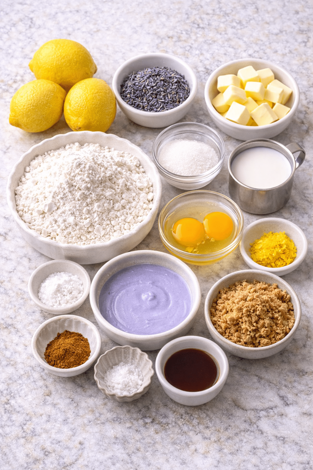 Mini Lemon Cakes With Lavender Glaze for Spring Baking Instructions Mini Lemon Cakes With Lavender Glaze for Spring Baking instructions image