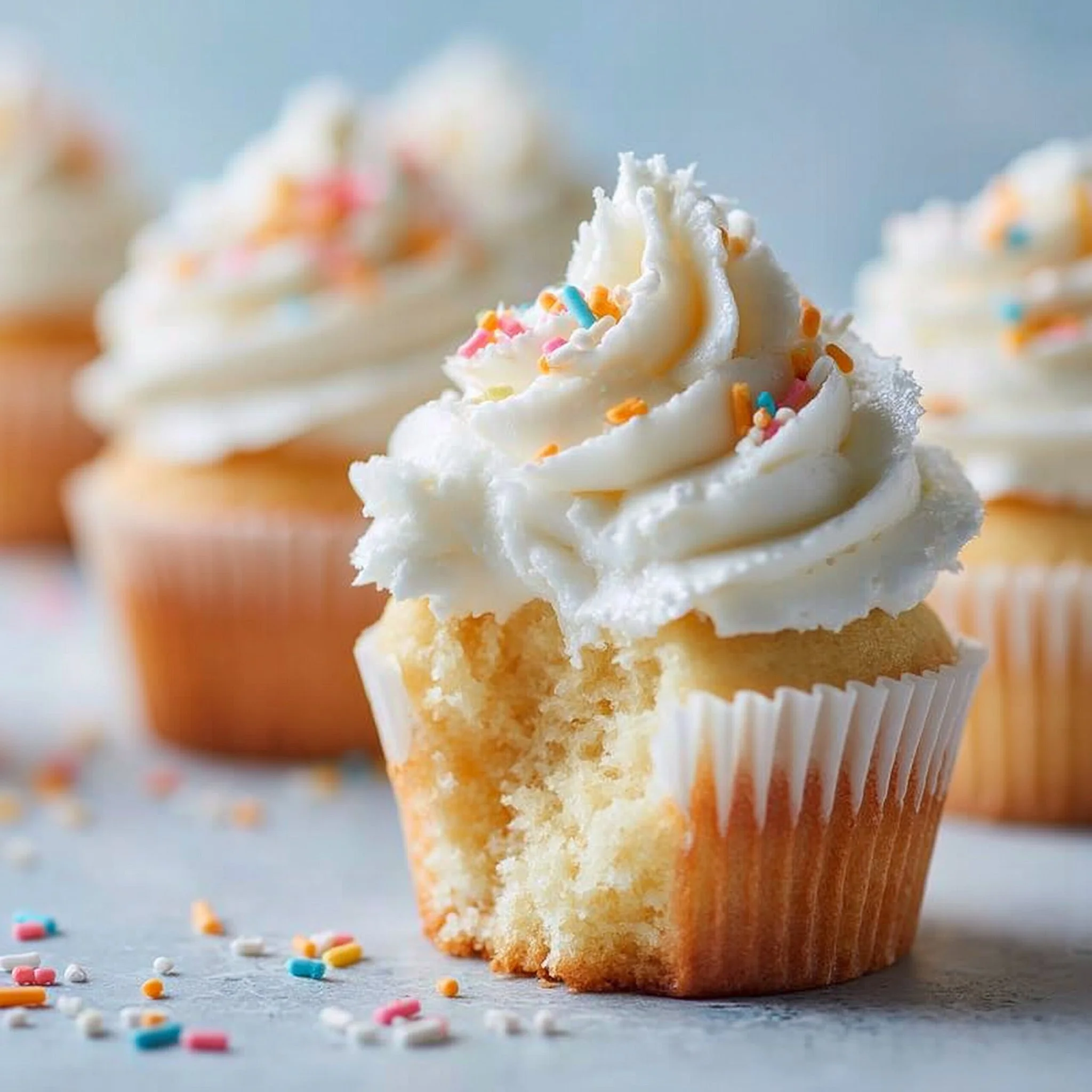 Bakery-Soft Vanilla Cupcakes