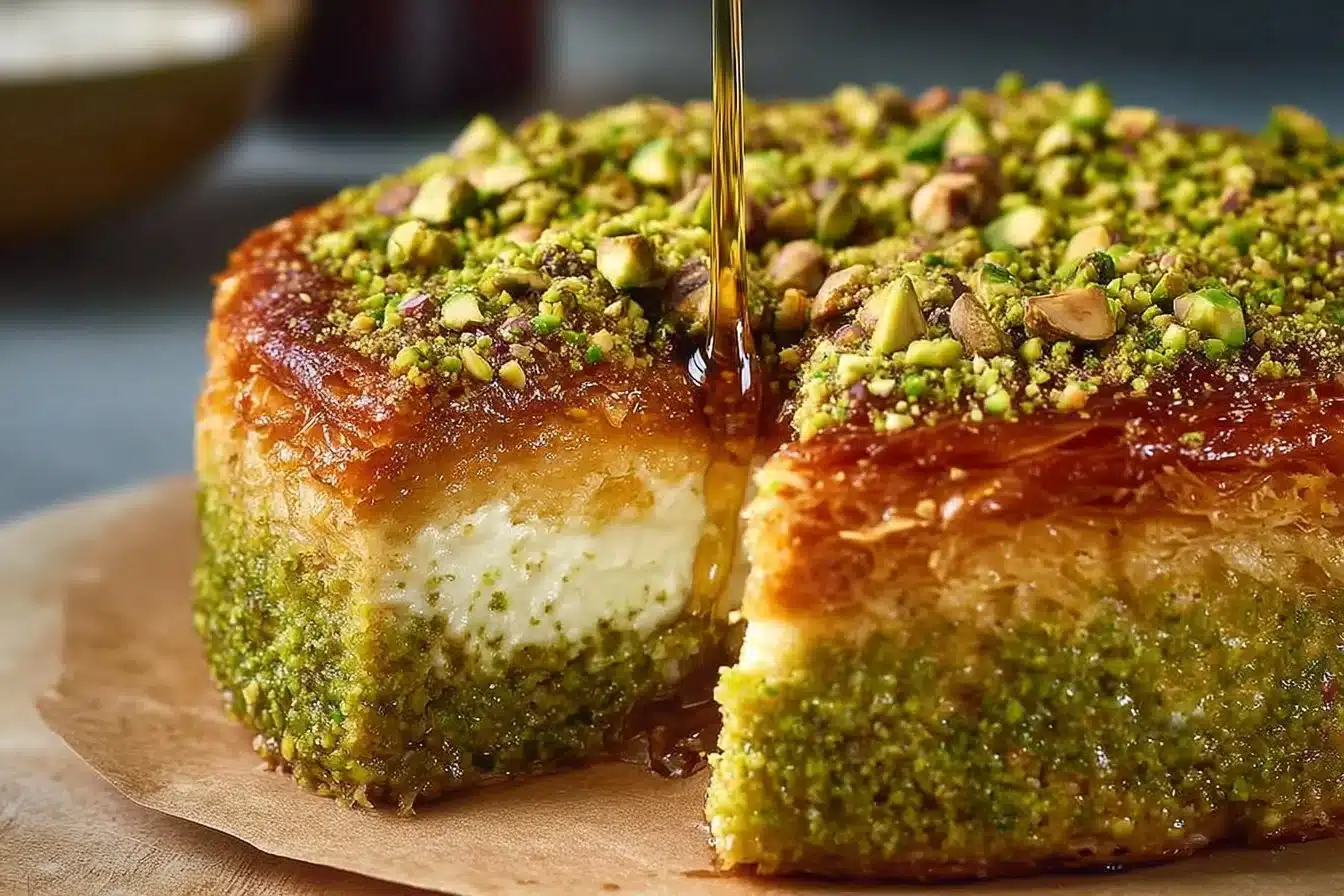 Baklava Pistachio Cheesecake