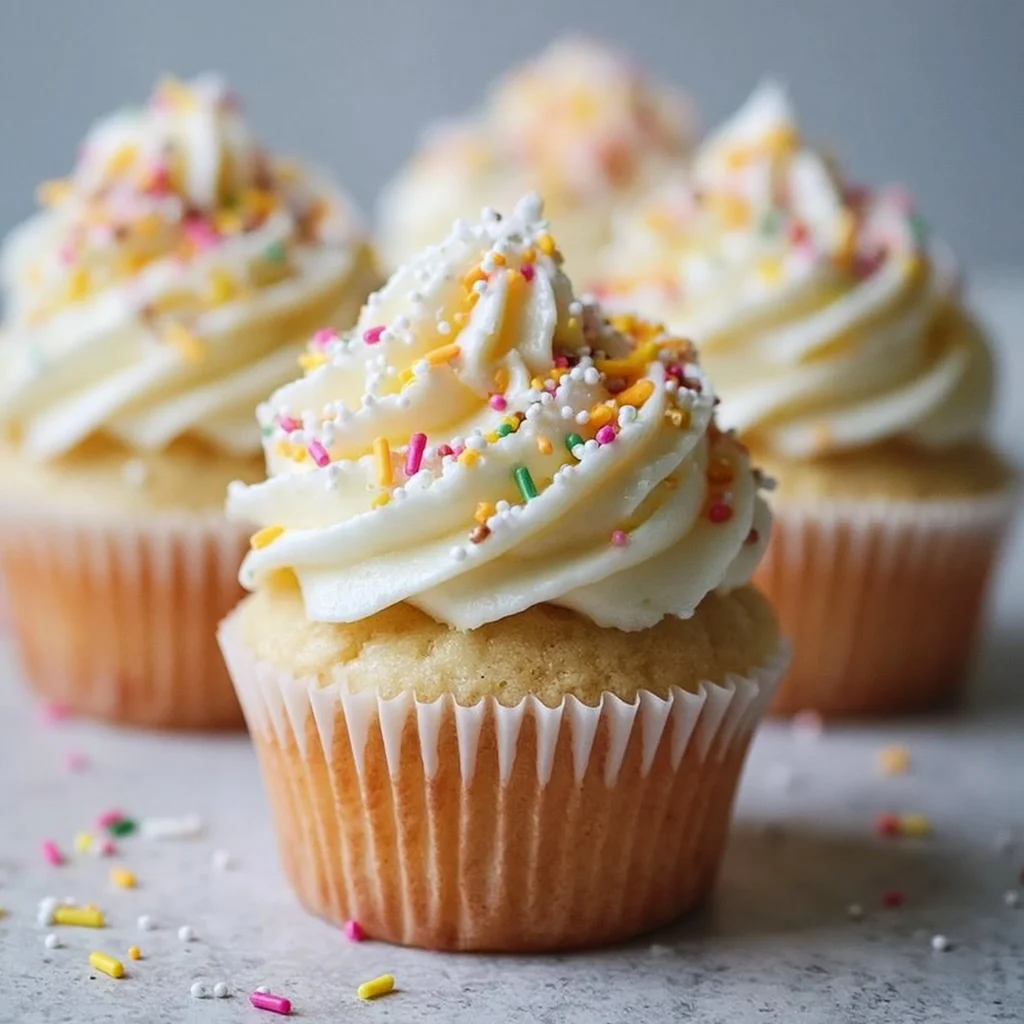 Delicious banana milkshake cupcakes topped with frosting and banana slices