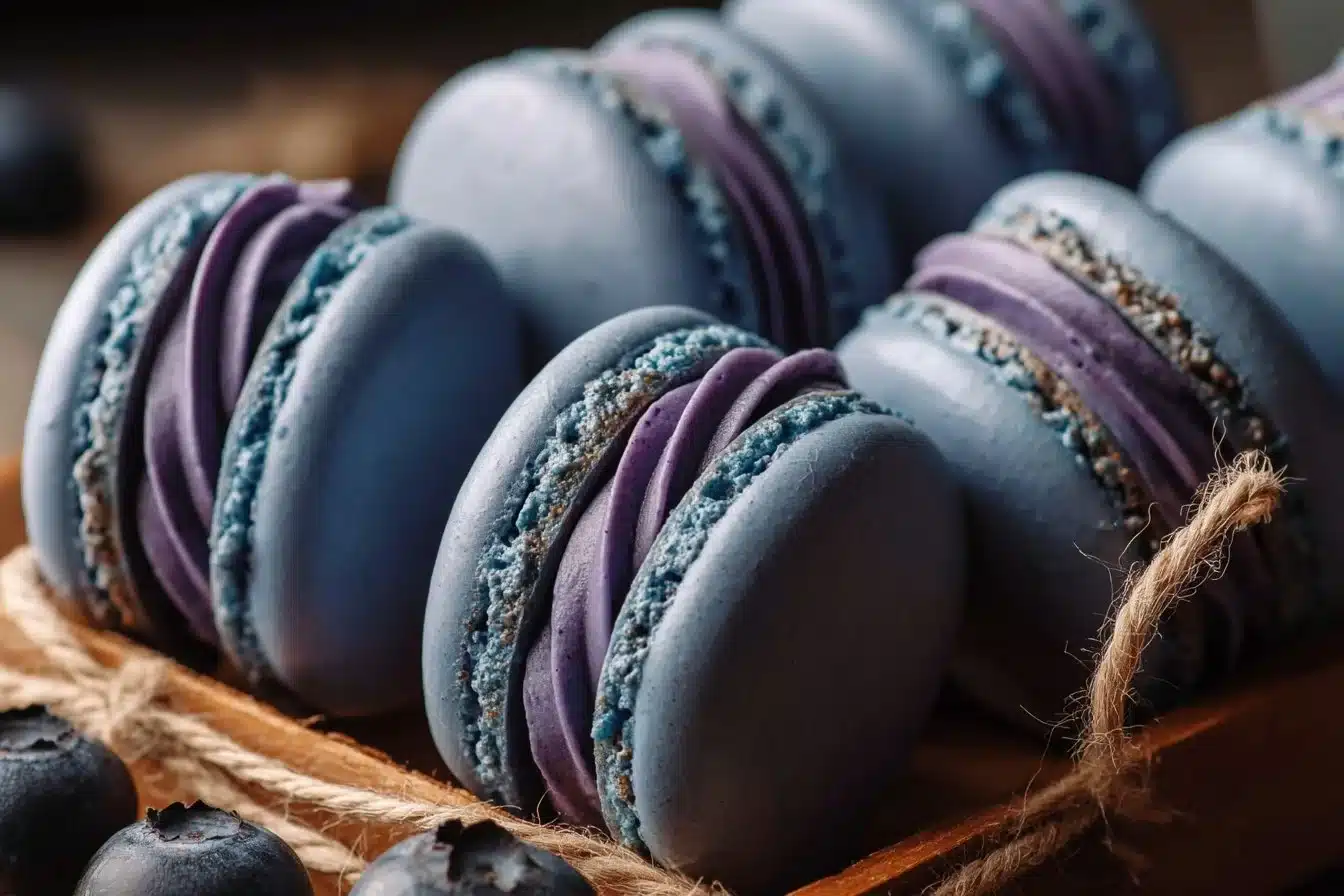 Blueberry Cheesecake Macarons