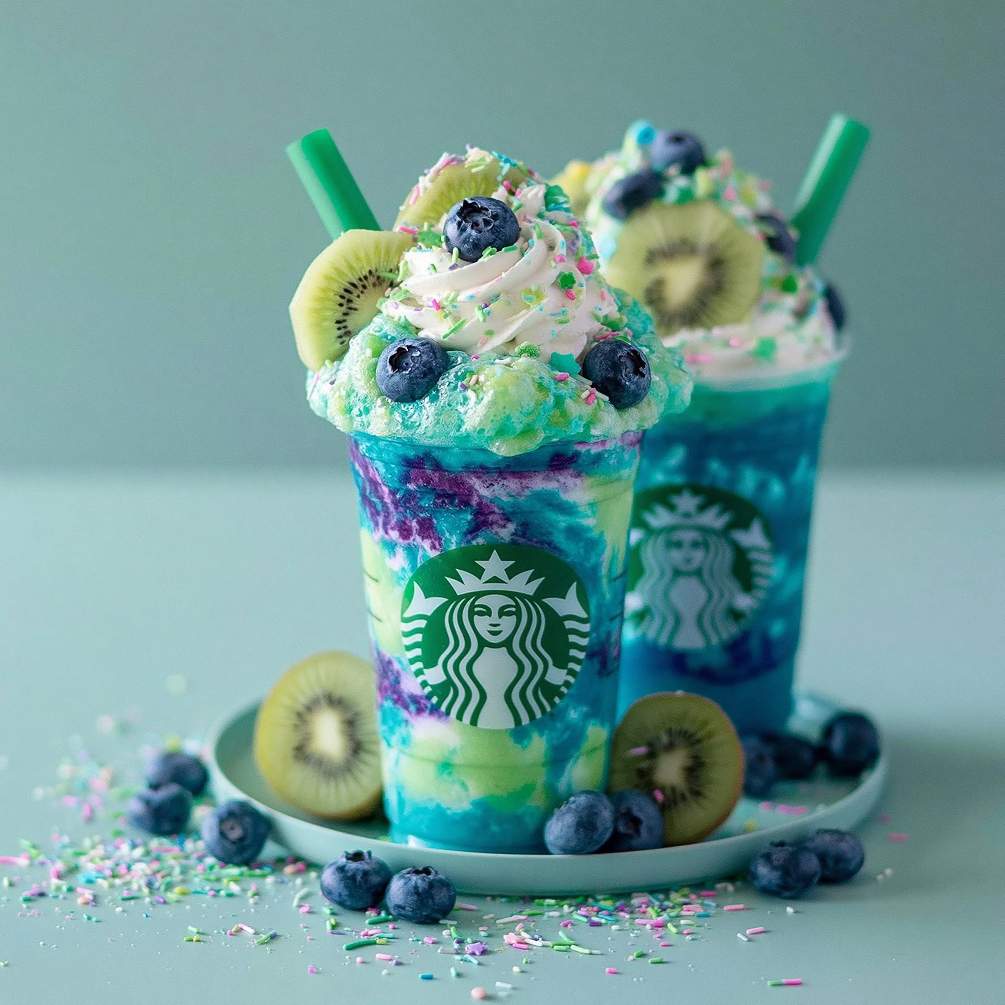 Blueberry Kiwi Shock Frappuccino