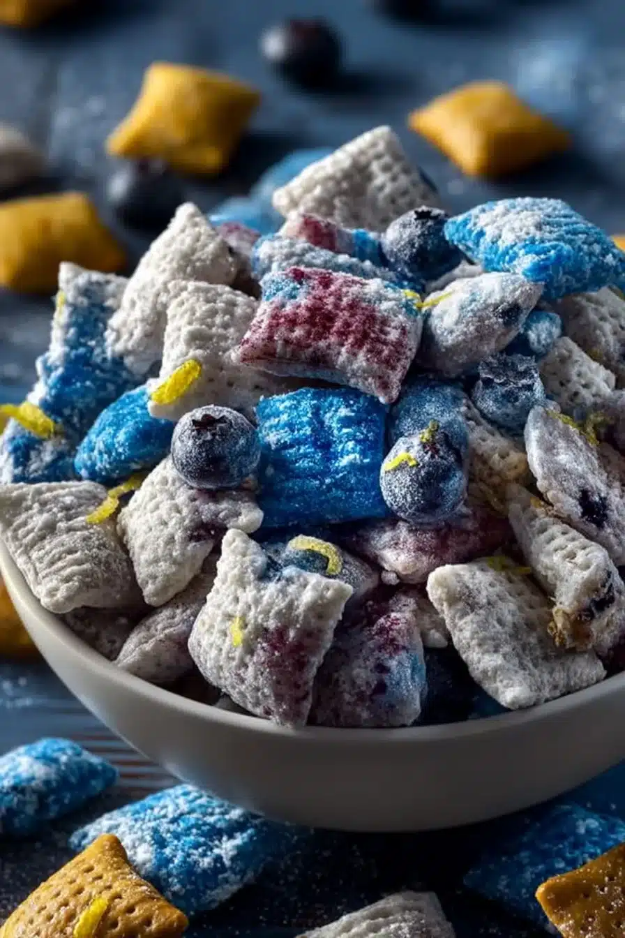 Blueberry Lemon Muddy Buddies