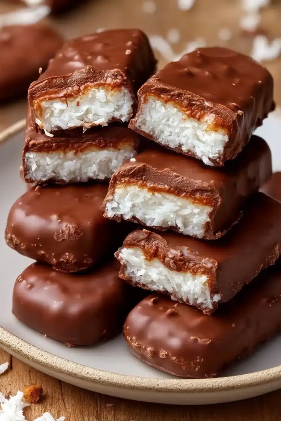 Bounty Chocolate Recipe | Bounty Bar Recipe | Chocolate Coconut Bars