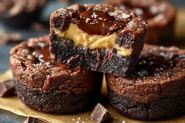 Delicious Choco Cheesecake Cookie Bites with chocolate and cheesecake layers