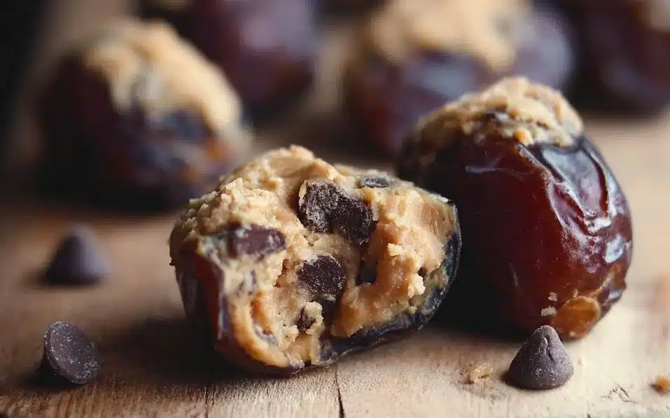 Chocolate Chip Cookie Dough Stuffed Dates