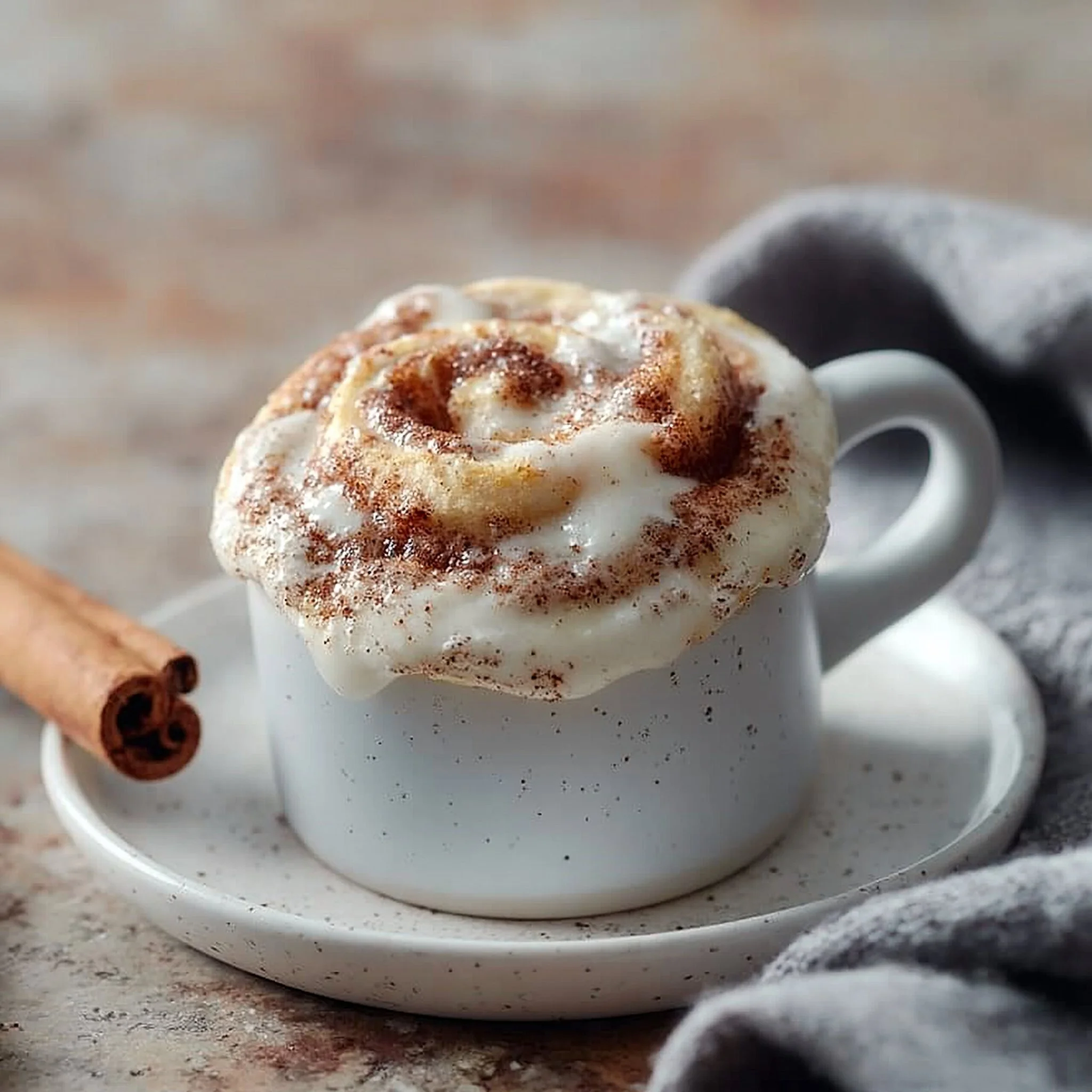Cinnamon Roll in a Mug