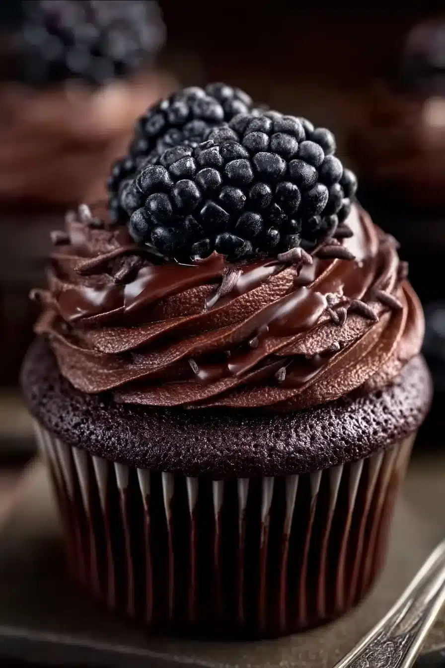 Dark Chocolate Blackberry Cupcakes: Indulge in a Decadent Dessert Delight