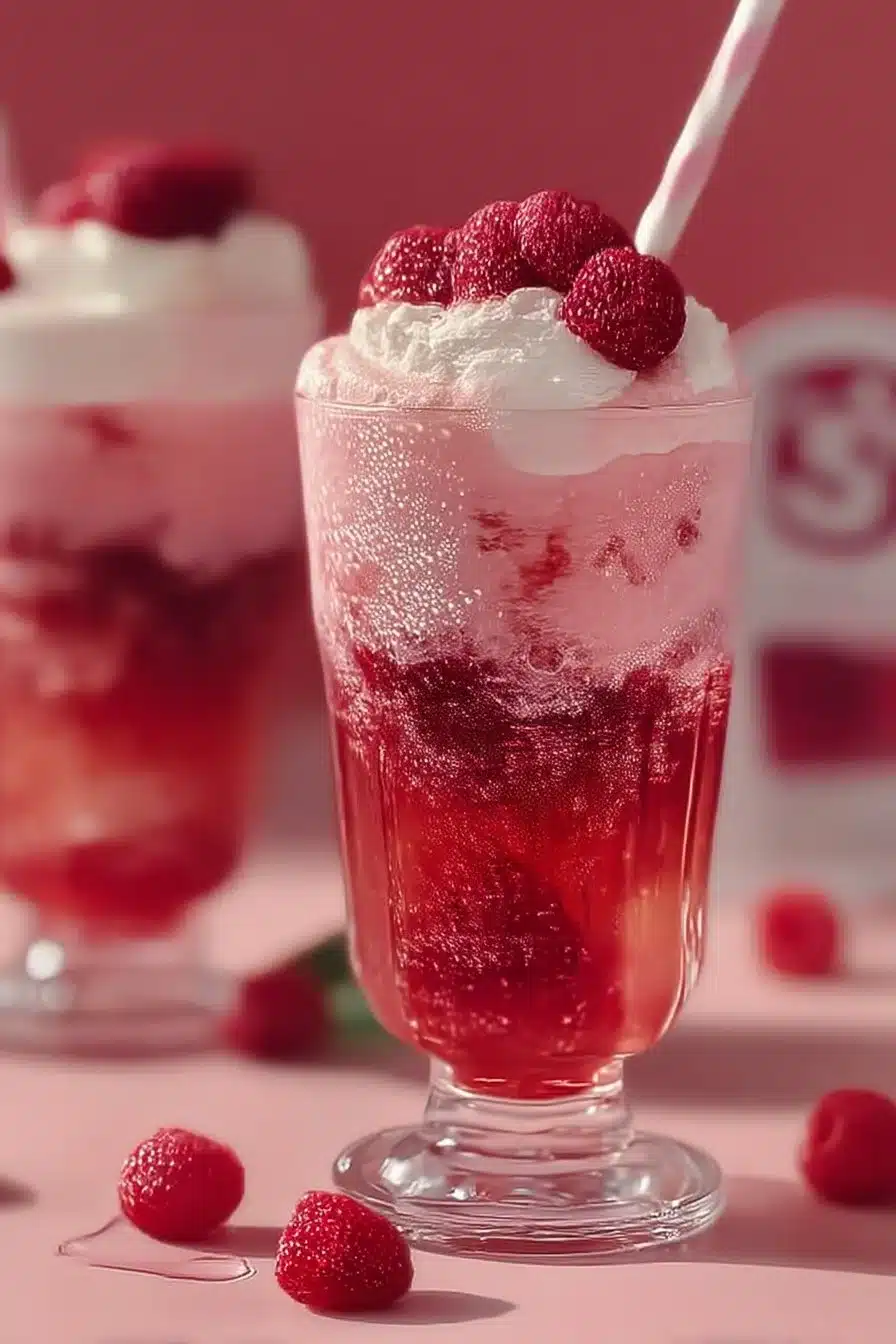 Delight in a Raspberry Rosé Float for Stunning Summer Sips