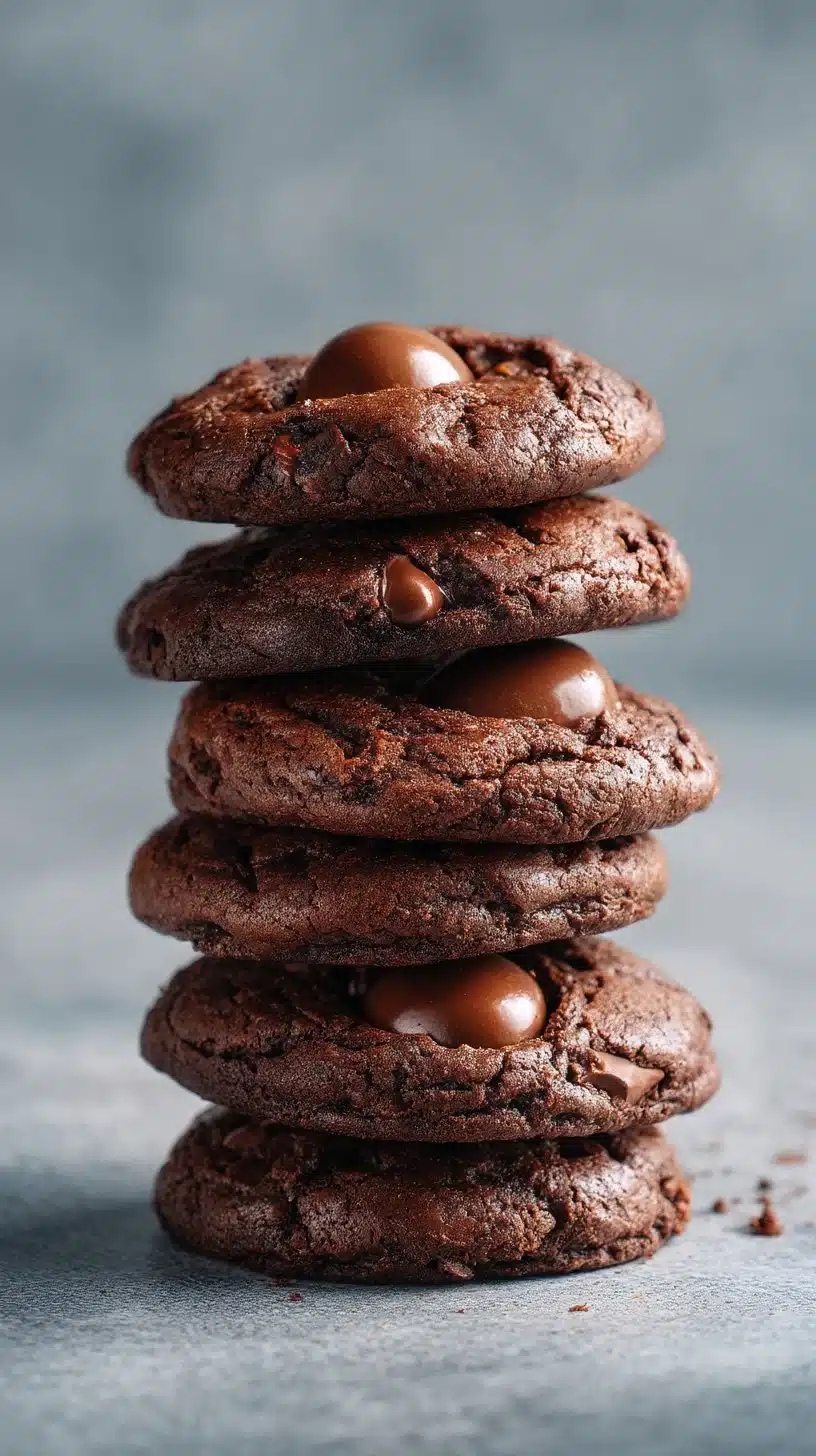 Double Chocolate Easter Egg Brownie Cookies