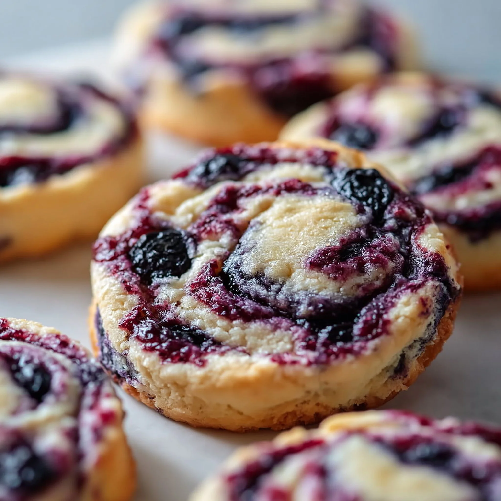 Easy Blueberry Cheesecake Swirl Cookie