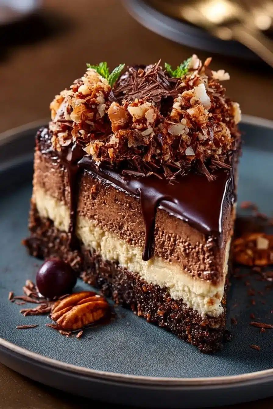 German Chocolate Cheesecake