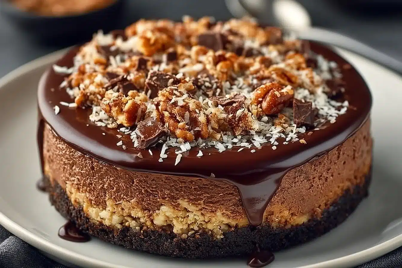 German Chocolate Cheesecake