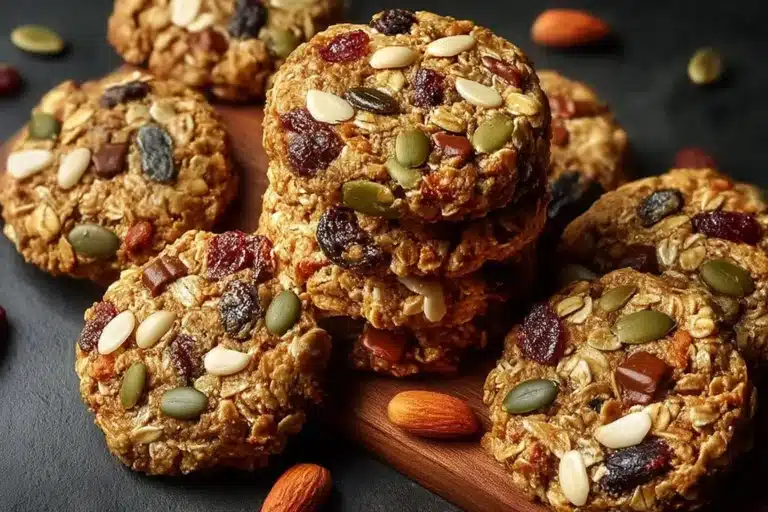 Healthy Nut & Seed Energy Cookies for a nutritious snack