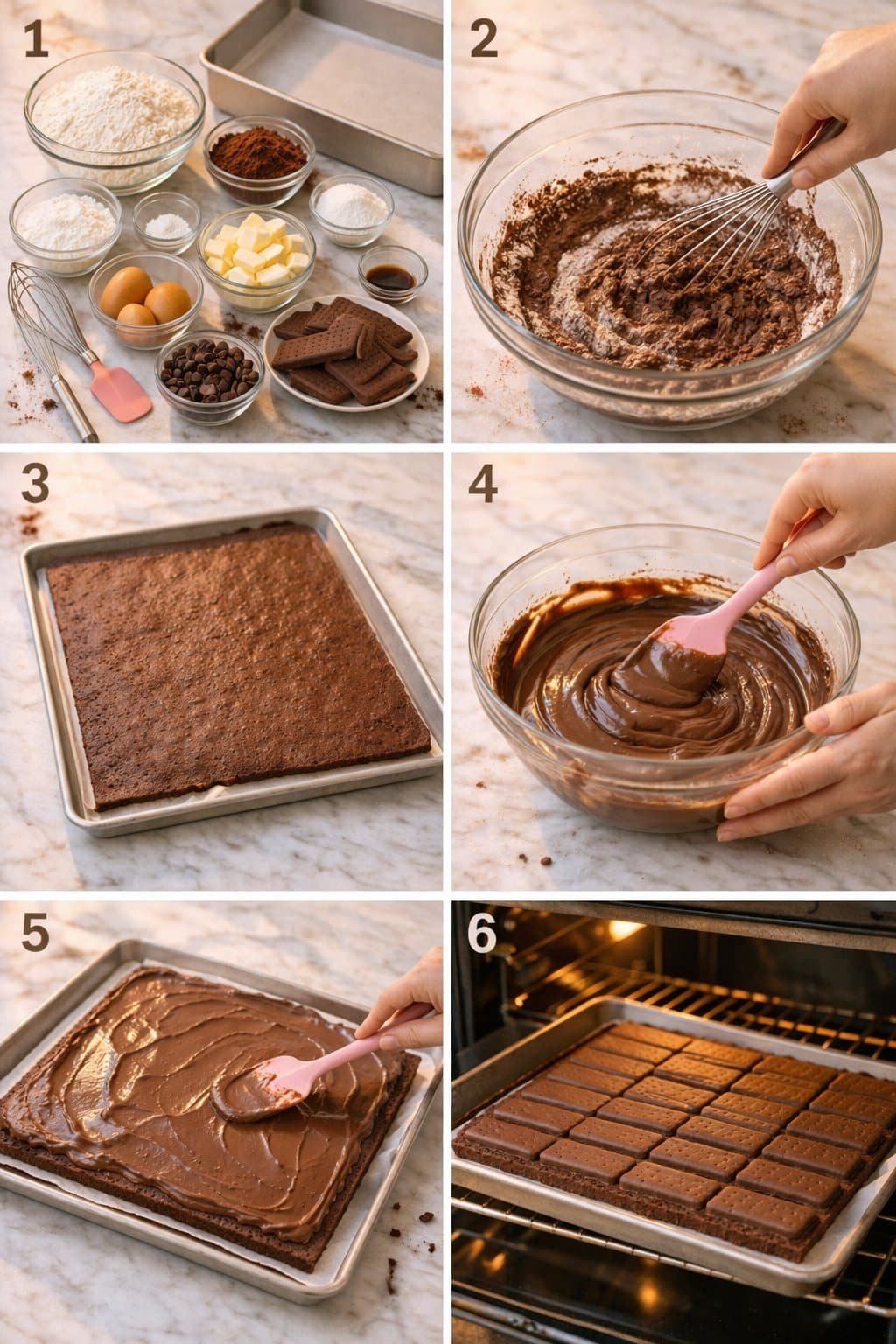 Homemade Tim Tams process image