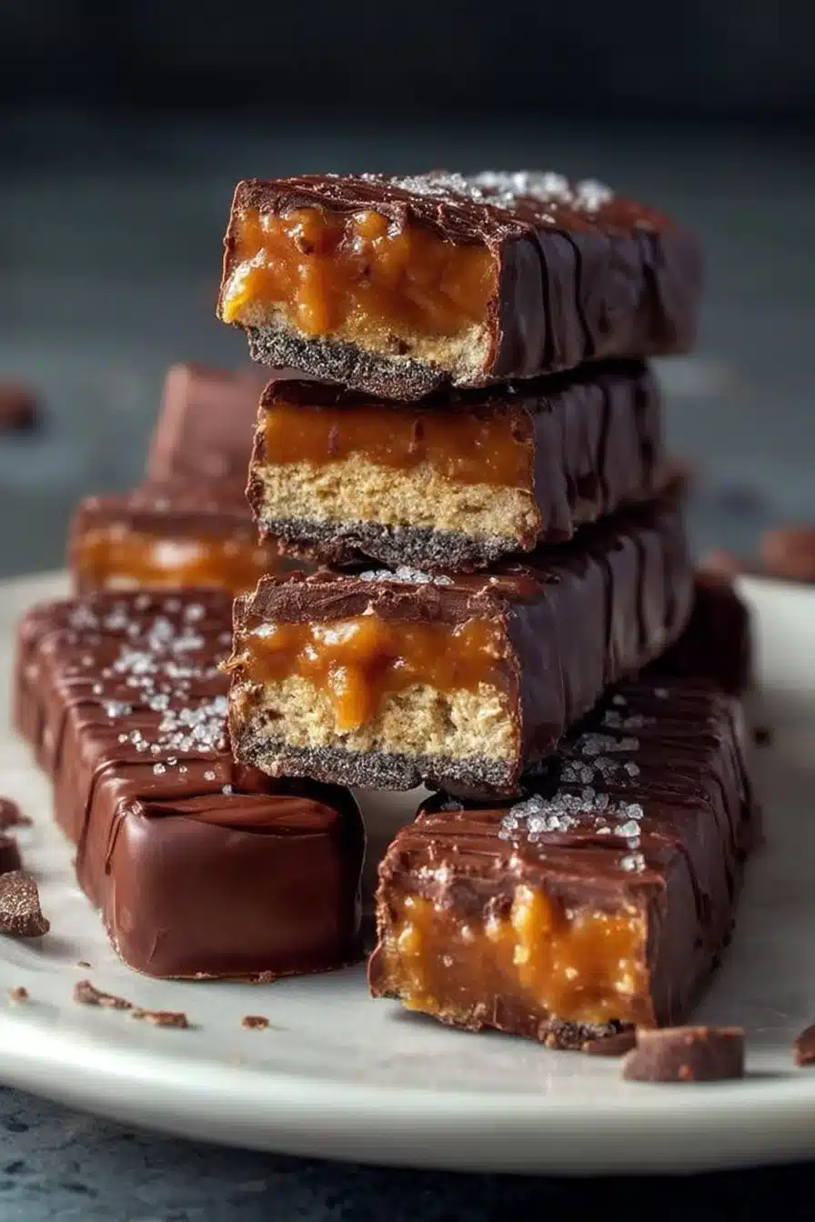 Homemade Twix-Style Bars