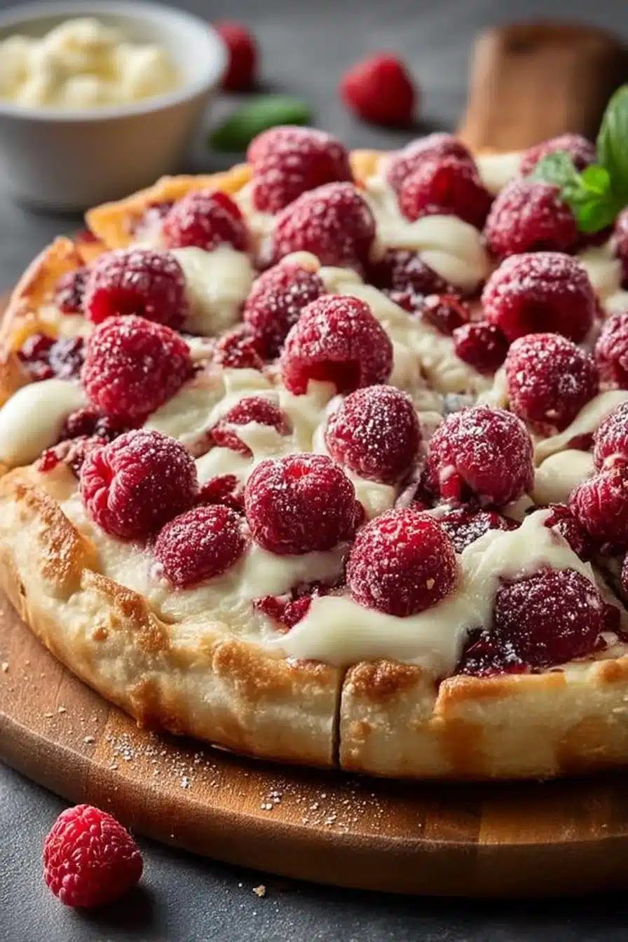 Indulgent Raspberry Cheesecake Dessert Pizza Everyone Will Love