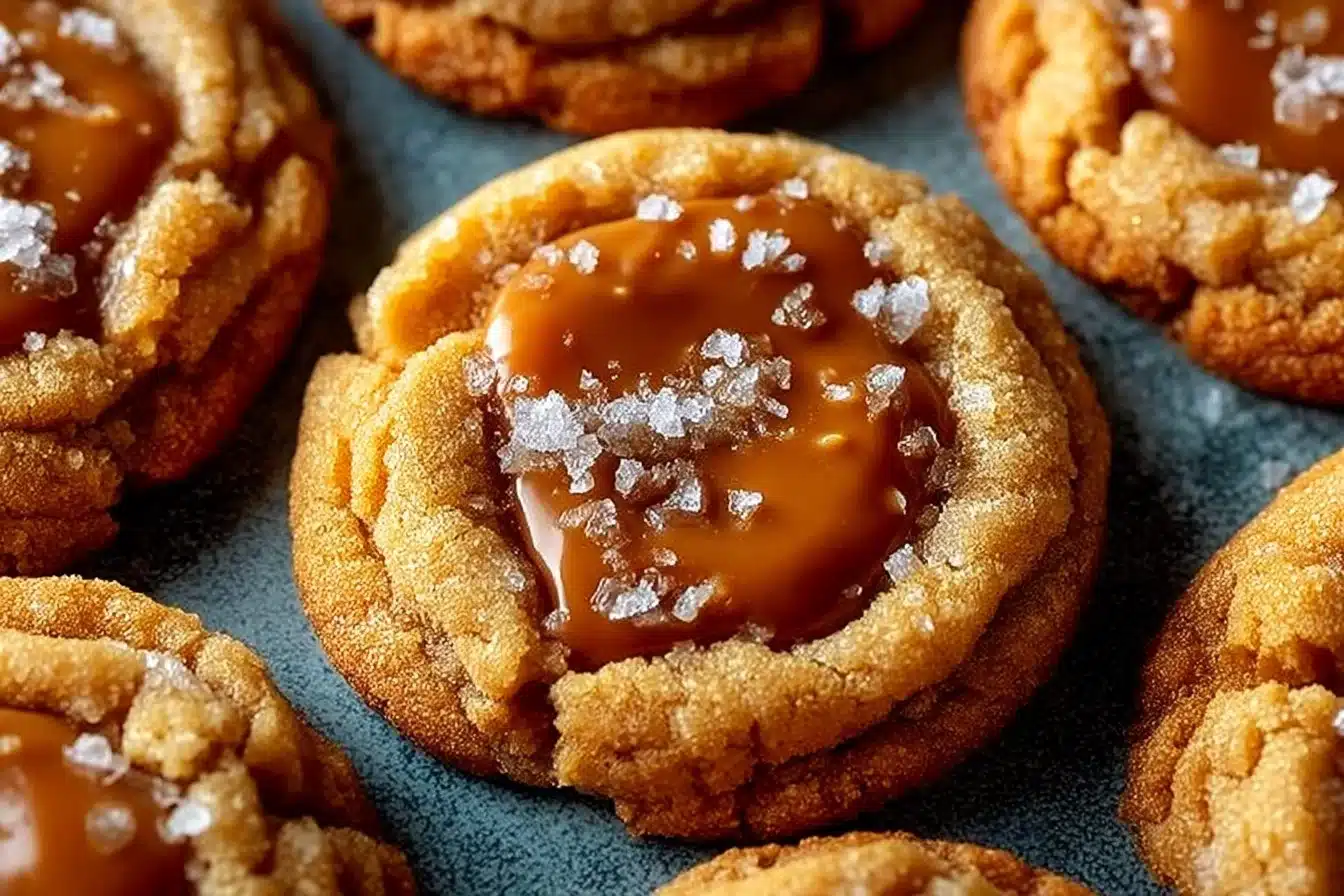 Irresistible Easy Salted Caramel Cookies