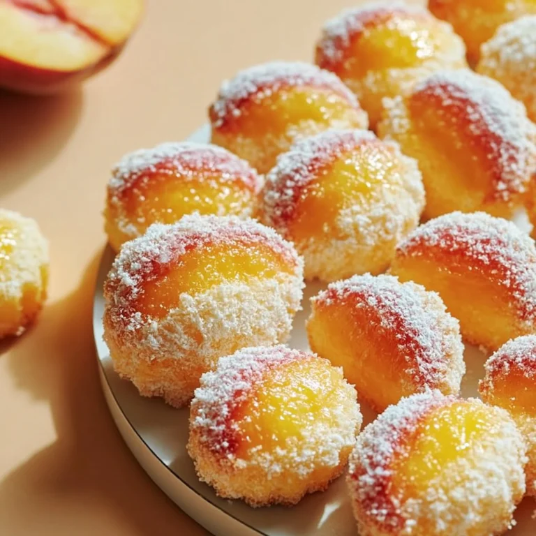 Delicious Italian Peach Cookies with vibrant colors and fruity flavor