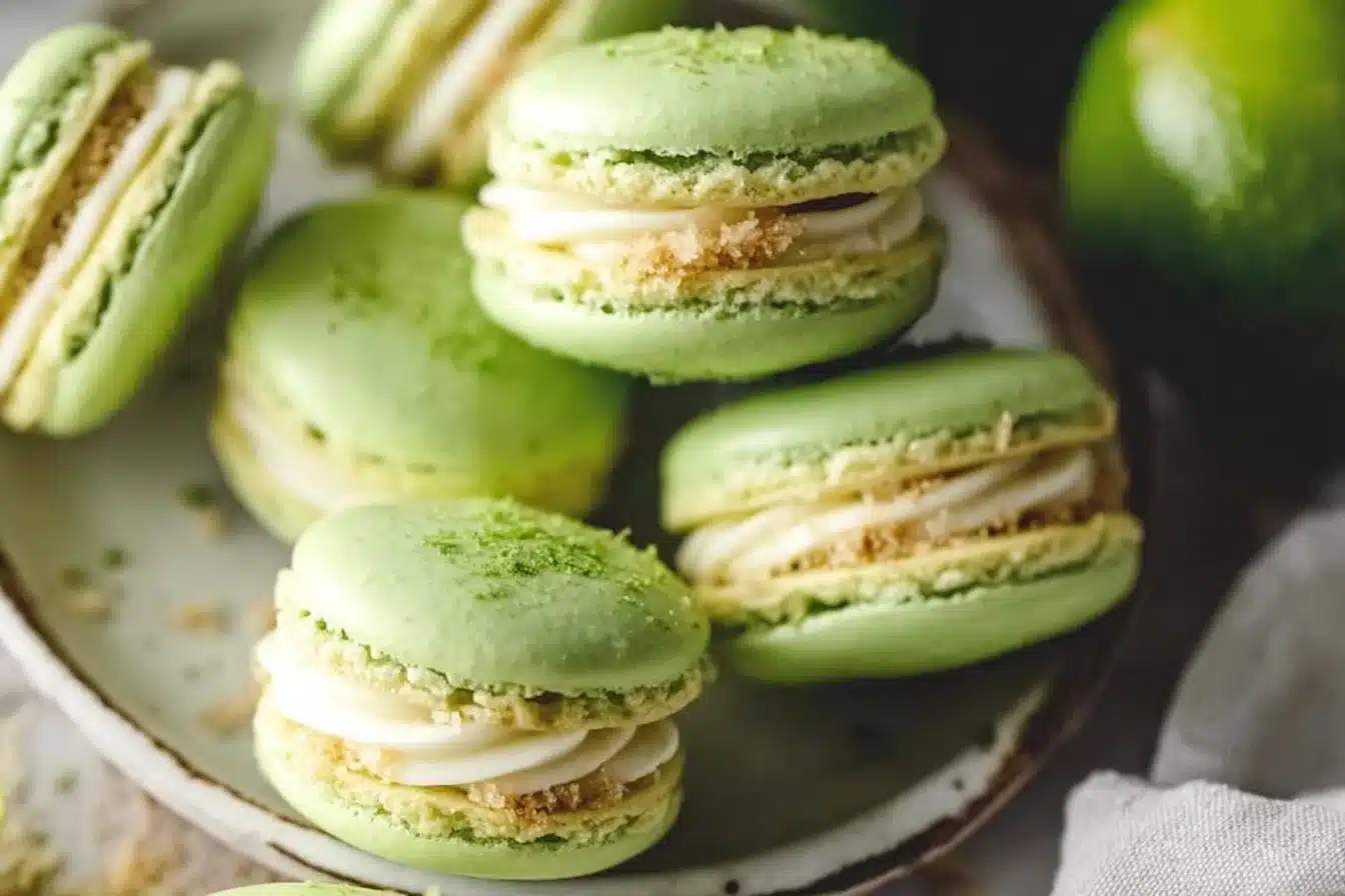 Key Lime Pie Macarons